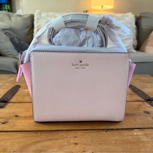 Kate Spade Pink and Cream Mini Crossbody Bag NWT